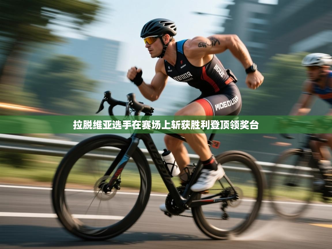 拉脱维亚选手在赛场上斩获胜利登顶领奖台